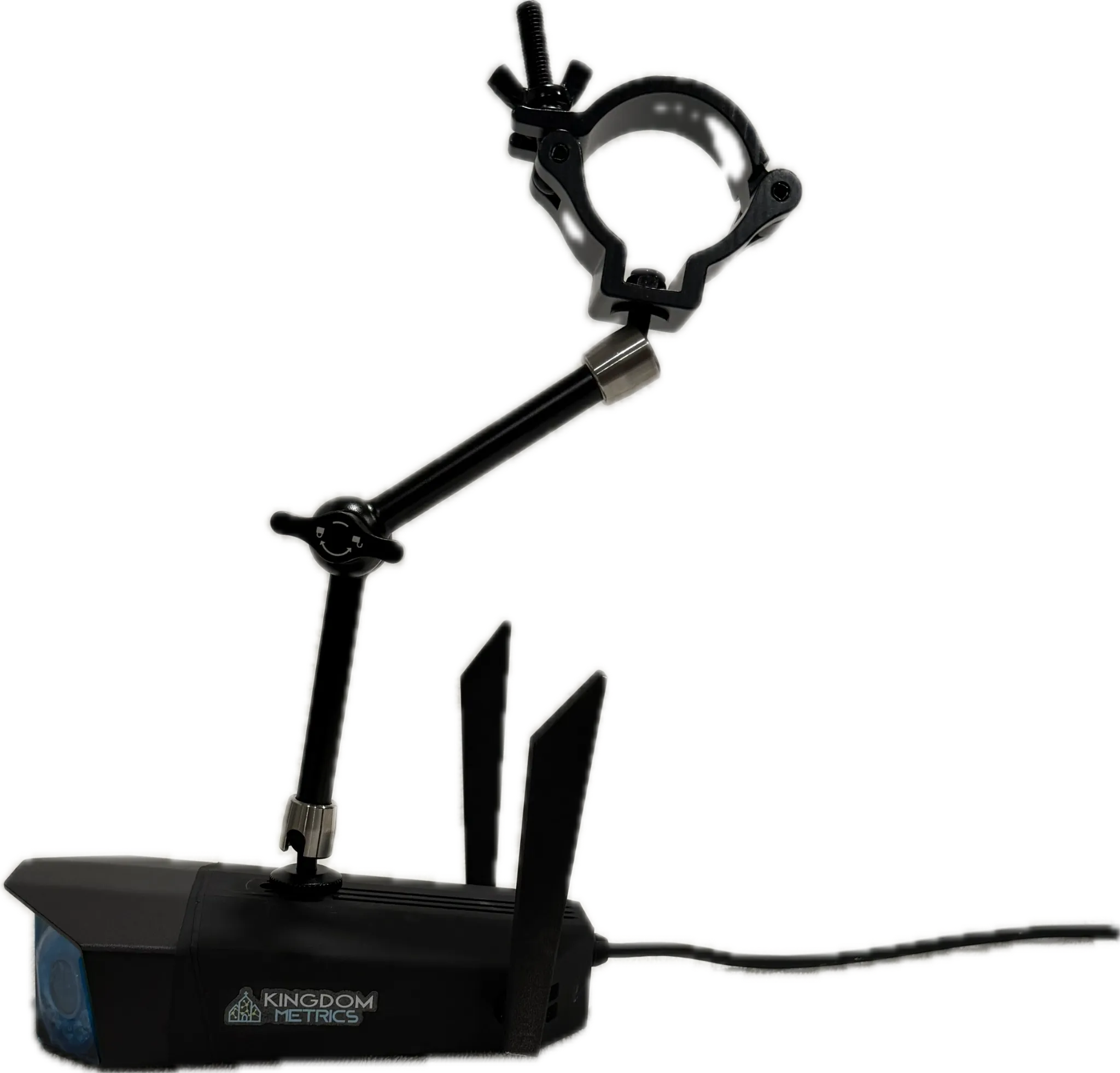 Camera and truss arm components prior to installation